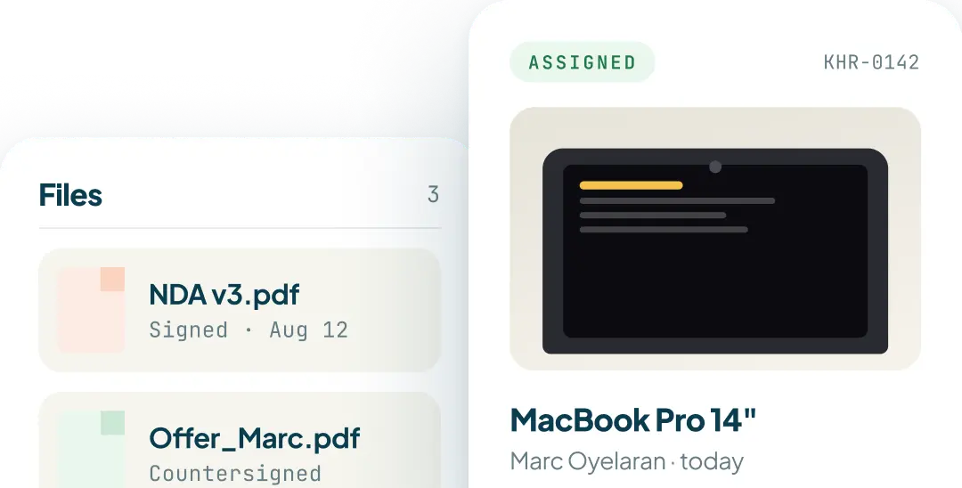 Assets, Files & Communication